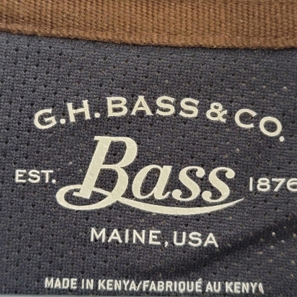 G.H Bass Co Sweatshirt Mens Long Sleeve Sweater 1/4 Zip Large - Picture 4 of 5